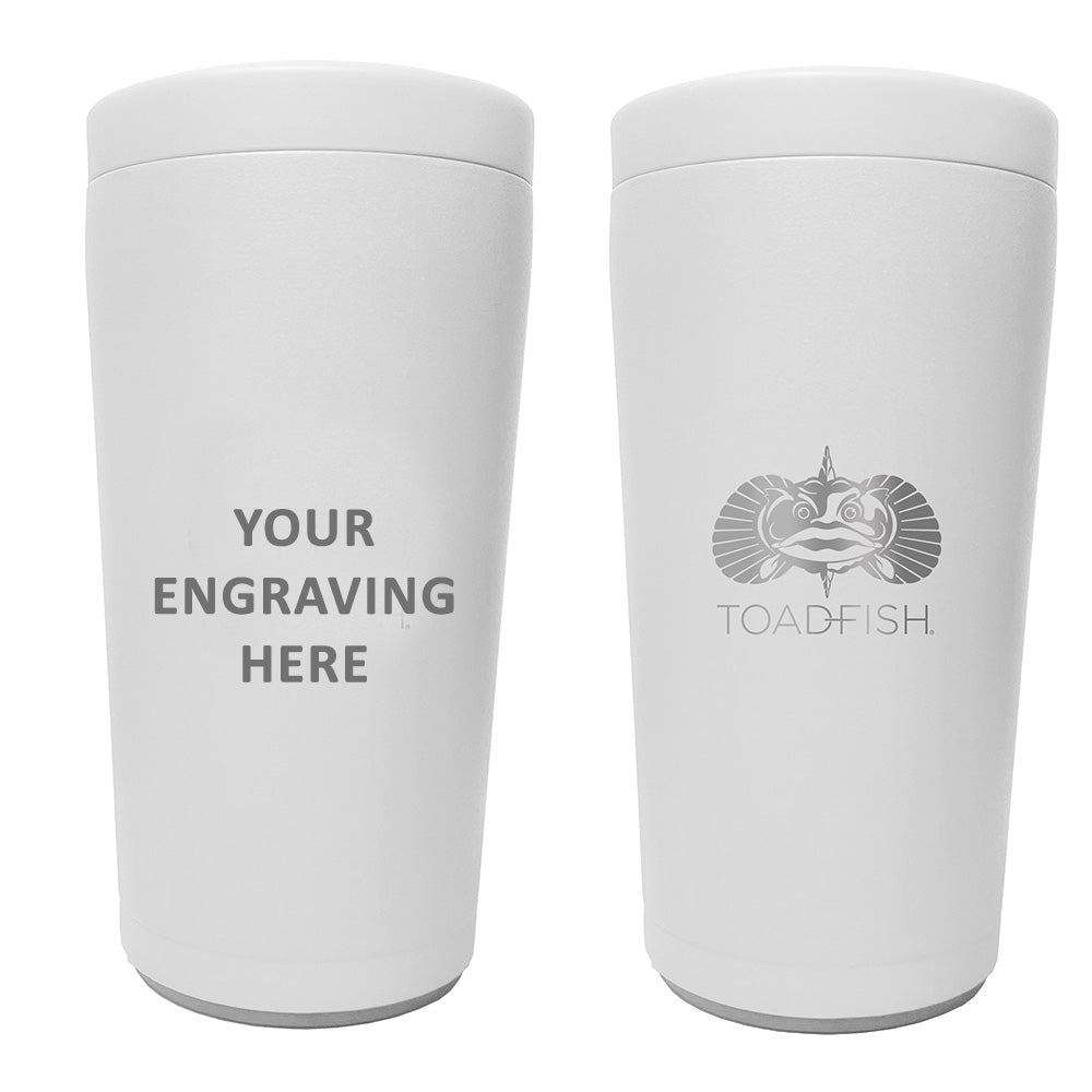 Toadfish Custom Engraved Non-tipping Can Cooler 2.0 - (minimum Order Quantity of 25)