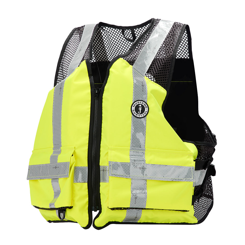 Mustang Industrial Mesh Vest - Hi-vis Fluorescent - /