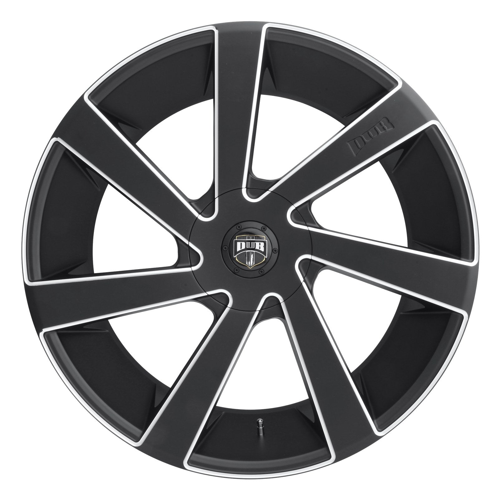 Dub 1PC Dub Directa Cap-Black Milled Edge