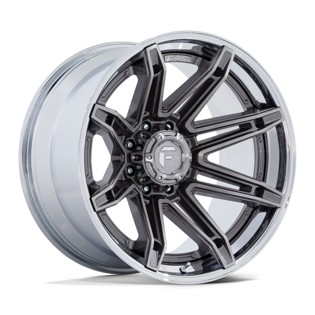 Fuel 1PC Brawl 24X12 8X180 124 -44 Pltnm-Chr