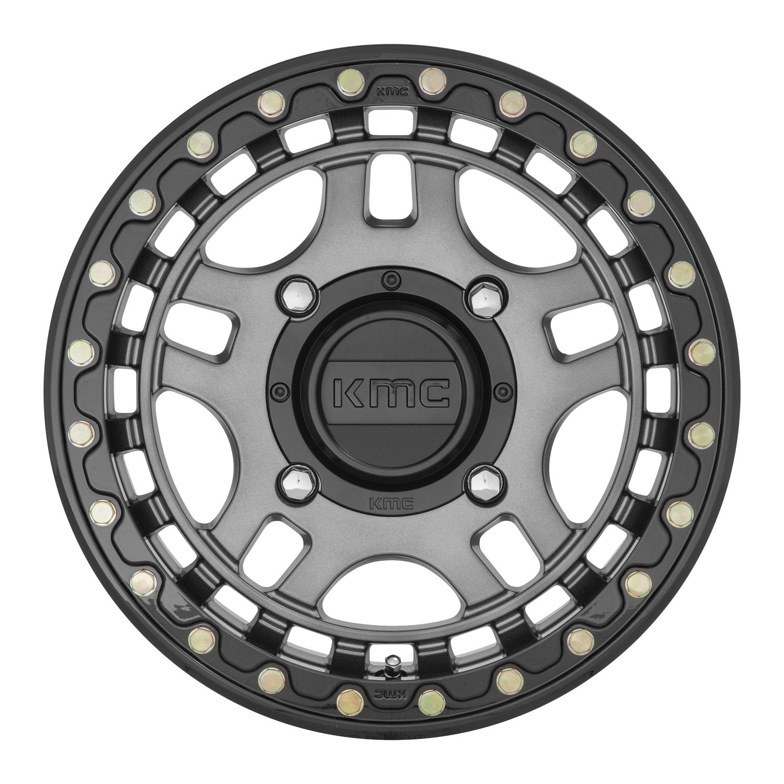 KMC Powersports RECON UTV BL 15X7 4X137 G-MTL BLK-RG +38