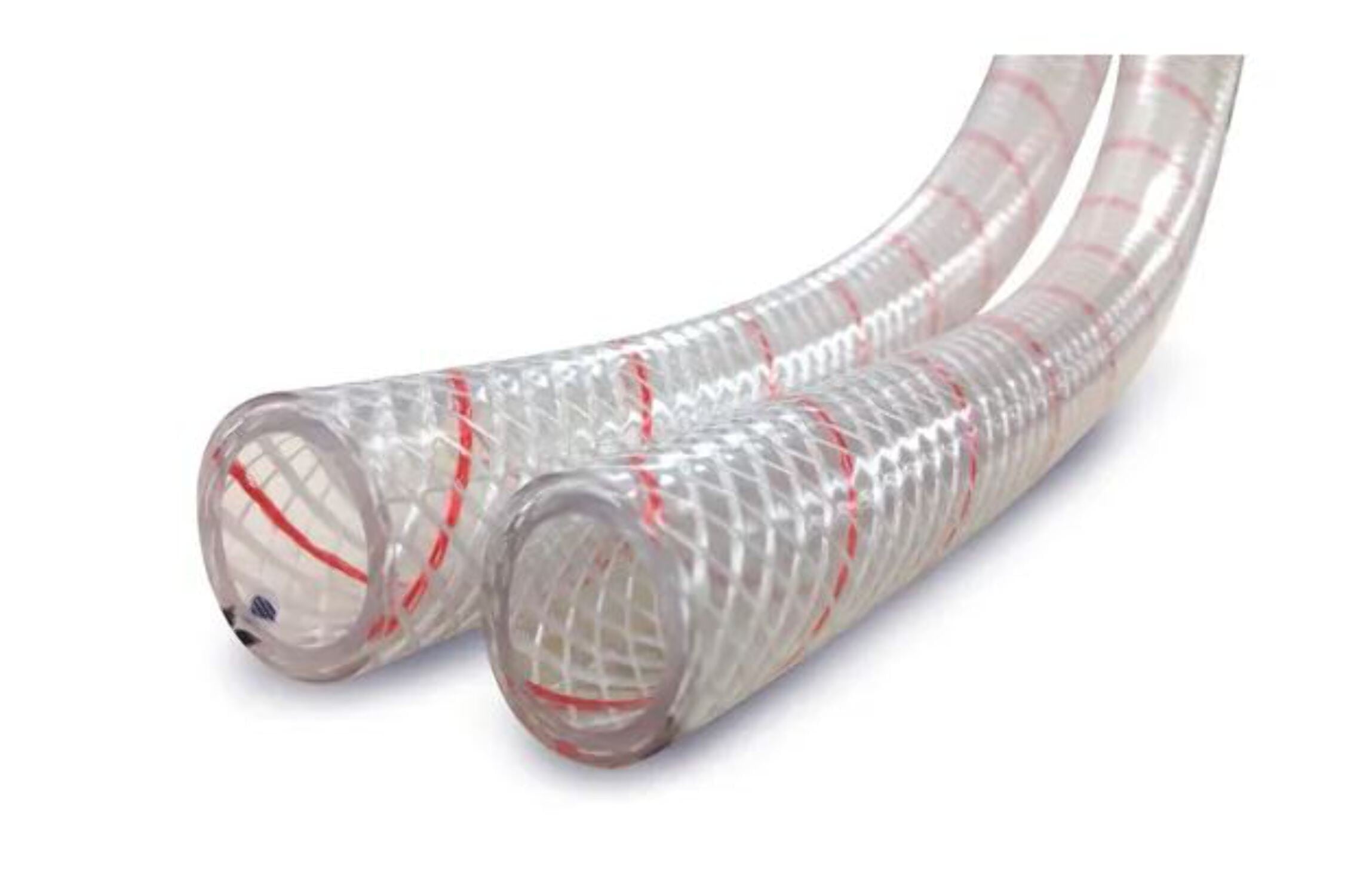 3/8' Clr PVC W/Red Tracer 250'-SP