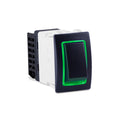 ROCKER SWITCH  HALO SPDT  GREEN HAL