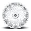 Dub 1PC Dub Dazr Cap-Chrome