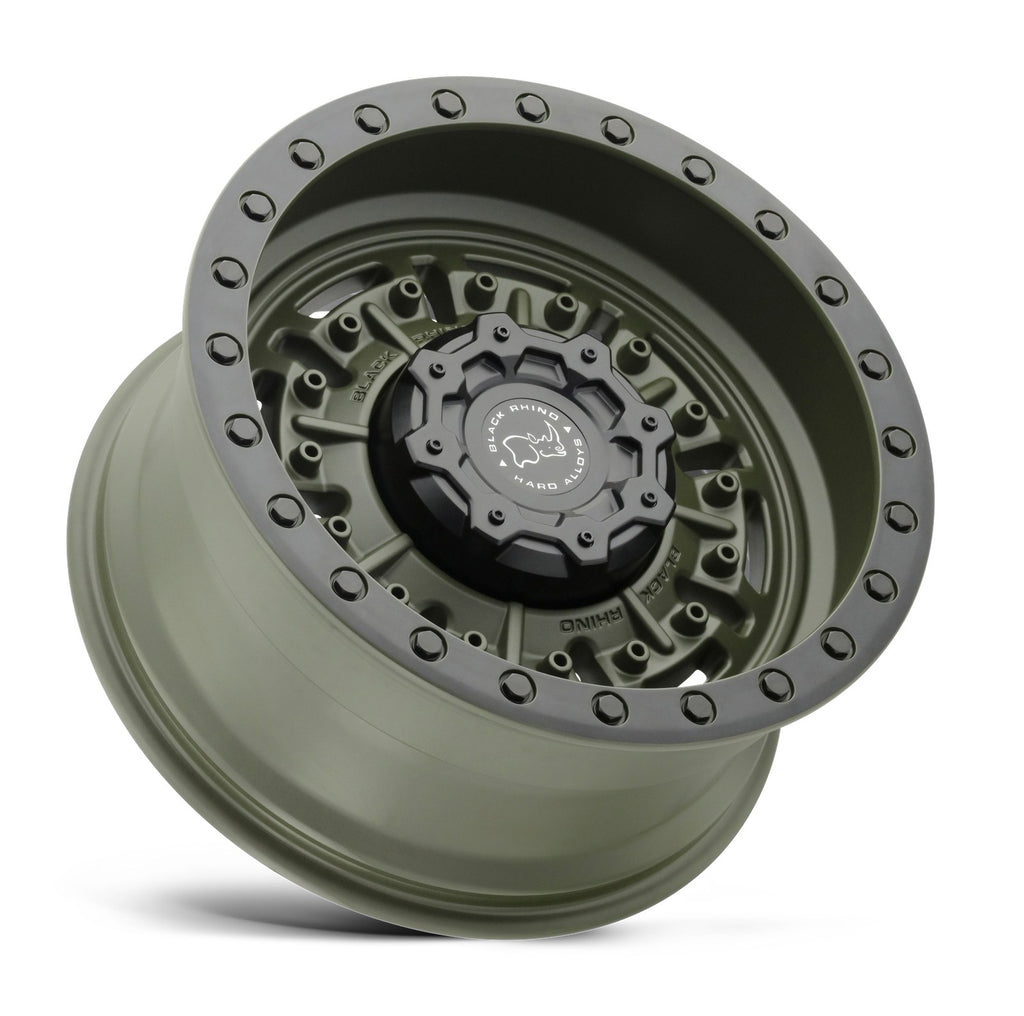 Black Rhino Hard Alloys BR ABRAMS 18X9.5 6X139 -18 112 OD-GRN
