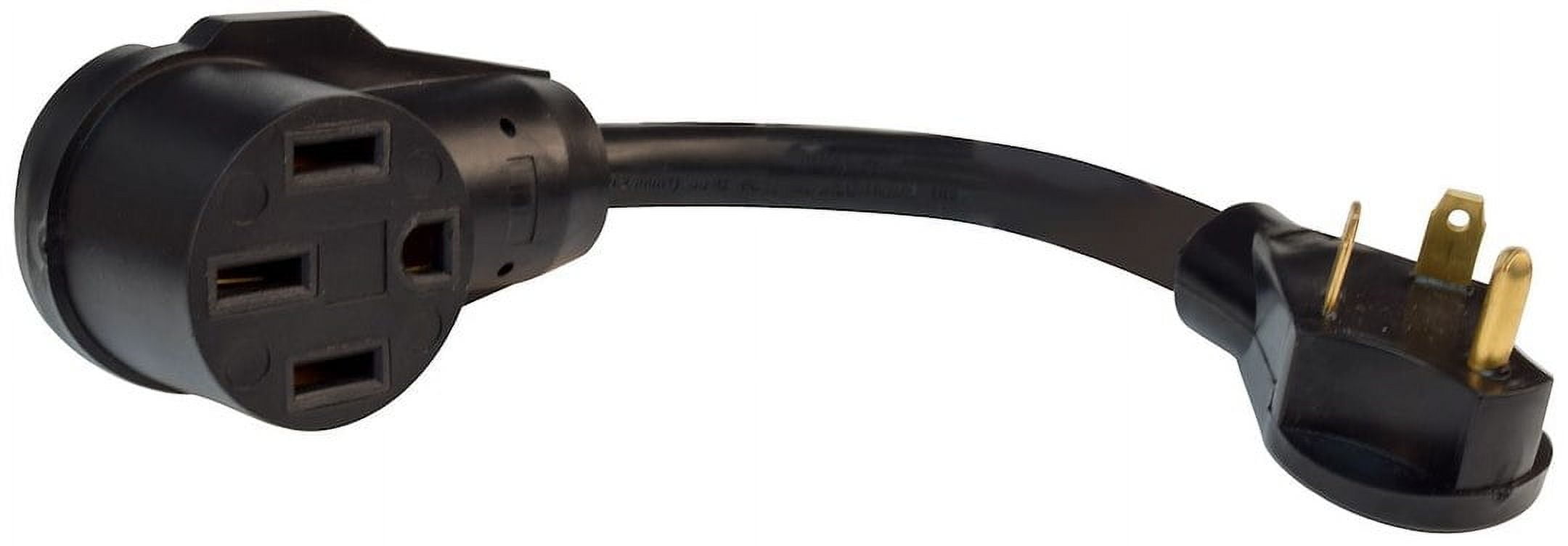 30AM-50AF 12' Adapter  Black  Bulk