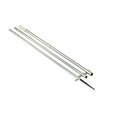 Lee's 18' Center Rigging Pole - Bright Silver/Blac