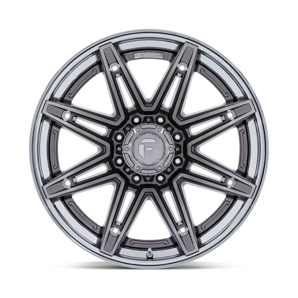 Fuel 1PC Brawl 24X12 8X180 124 -44 Pltnm-Chr
