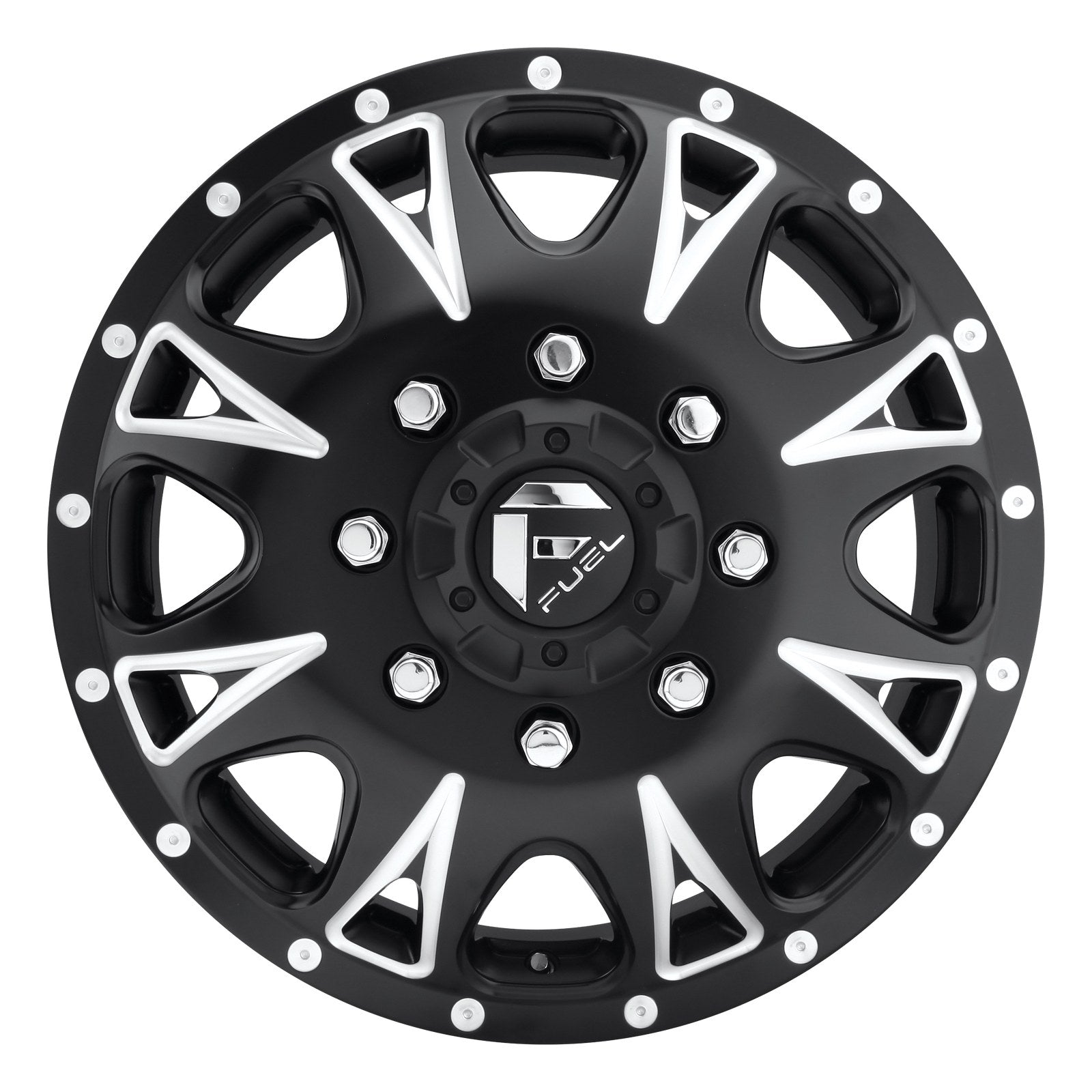 Fuel 1PC Throttle Drw 17X6.5 8X210 -140 Nbd (R)