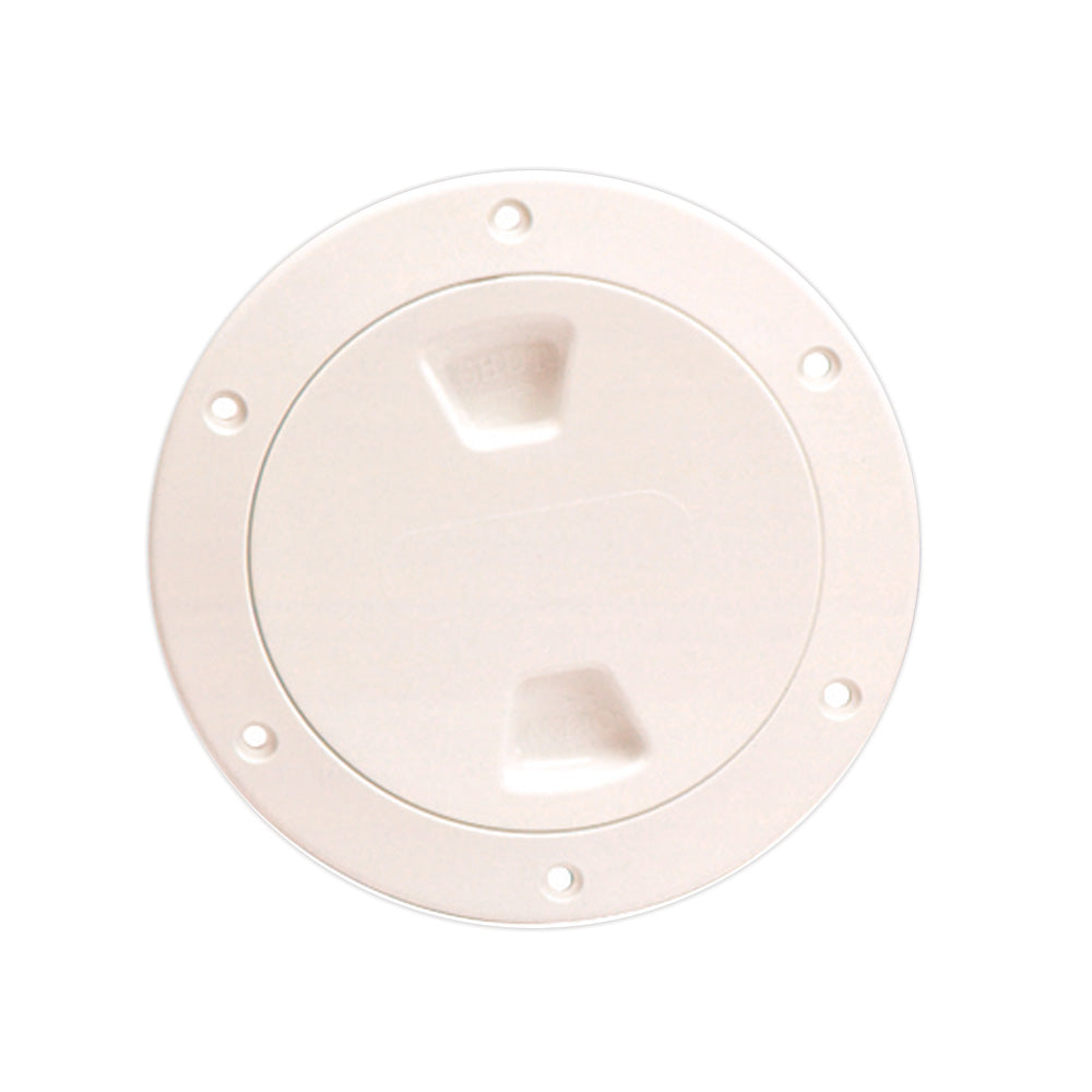 Beckson 4" Smooth Center Screw-Out Deck Plate