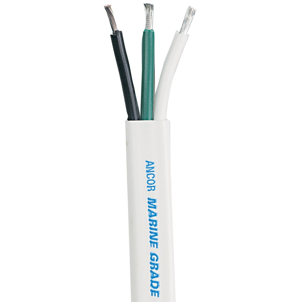 Ancor Marine Grade Wire Tinned Copper Triplex Flat Cable 16/3 Gauge 100'