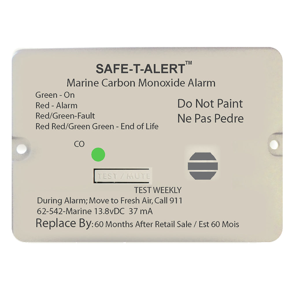 Safe-t-alert 62 Series Carbon Monoxide Alarm -marine - Flush Mount
