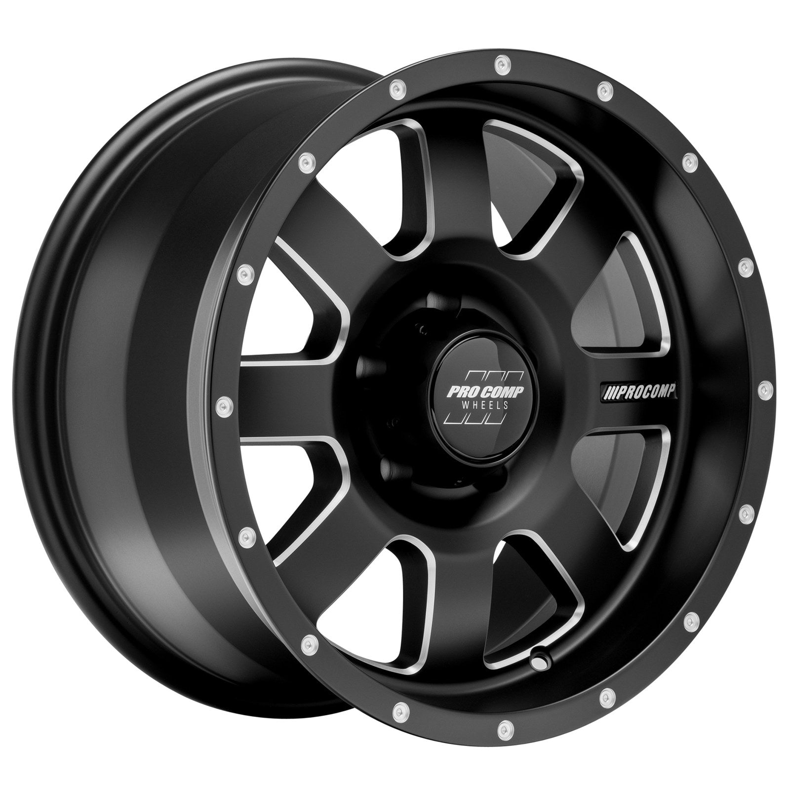 Pro Comp Alloys TRILOGY RACE 17X9 5X5 71 -6 S-BLK MILL