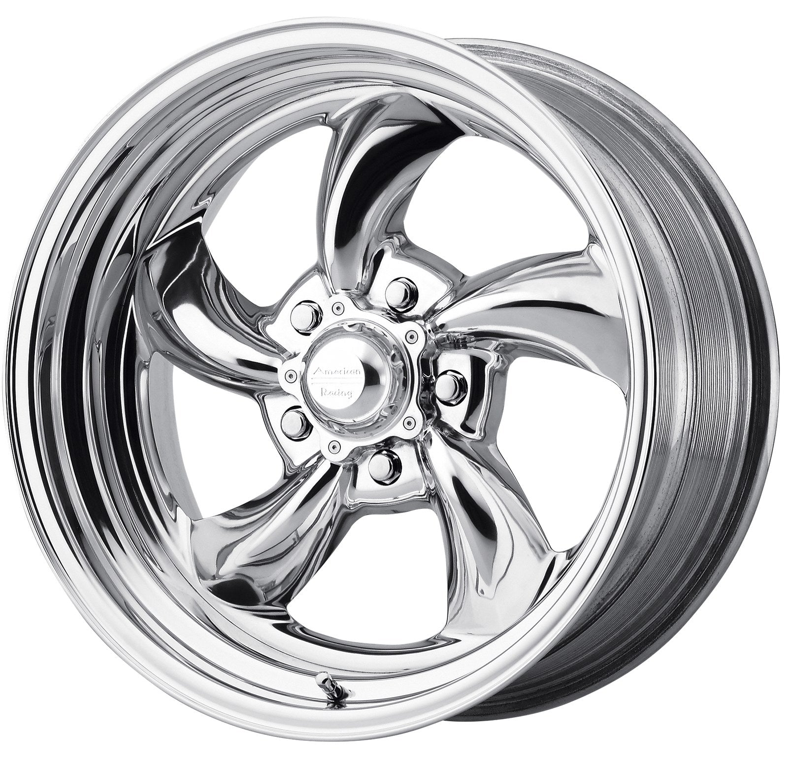 American Racing Vintage VN47 15X8.5 5X4.5 BLK/MCH 5.0BS