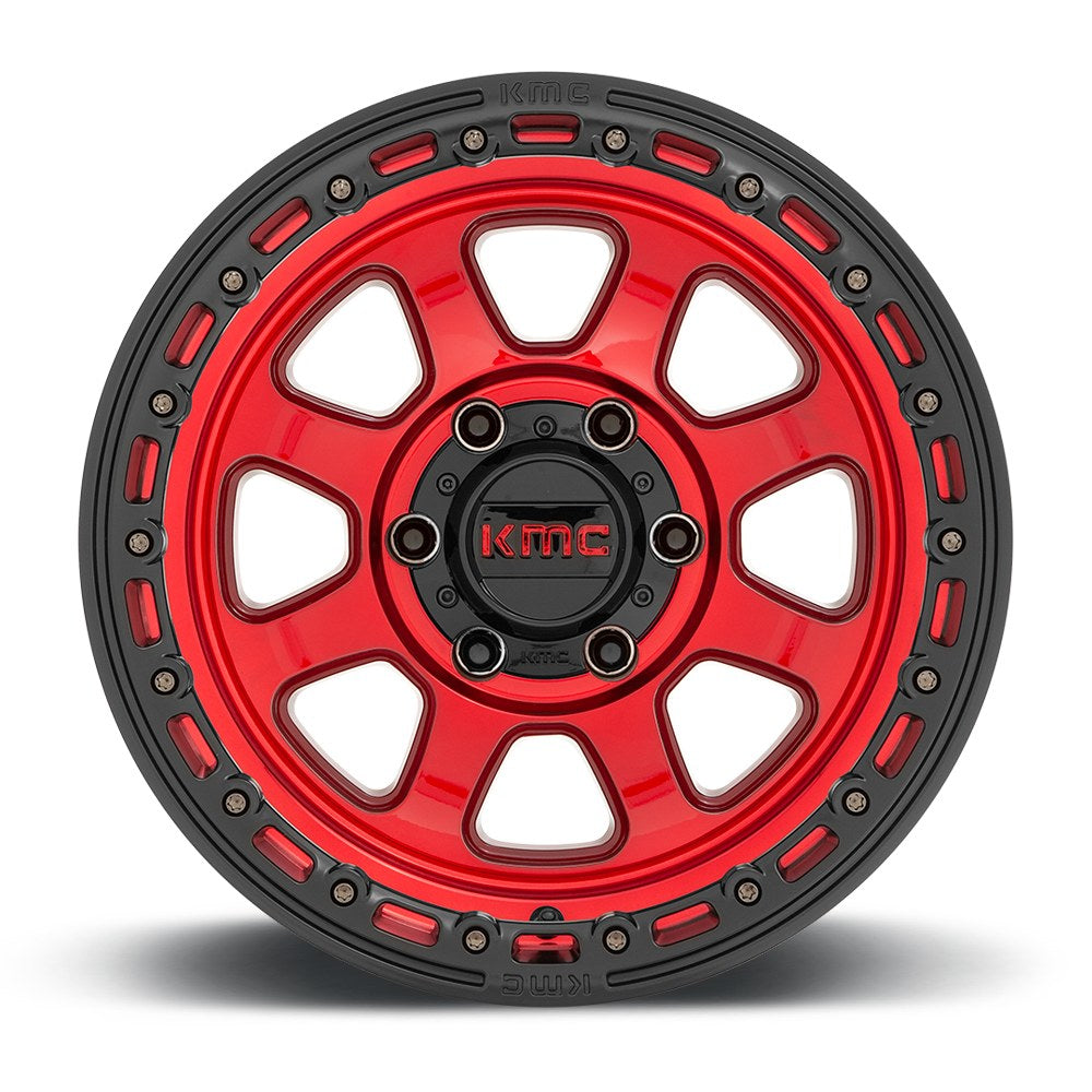 KMC KM548 18X9 8X180 C-Red Blk-LP 18MM