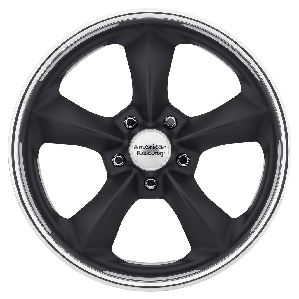 American Racing Vintage VN425 TT-SL 18X11 5X4.75 BLACK 5.5"