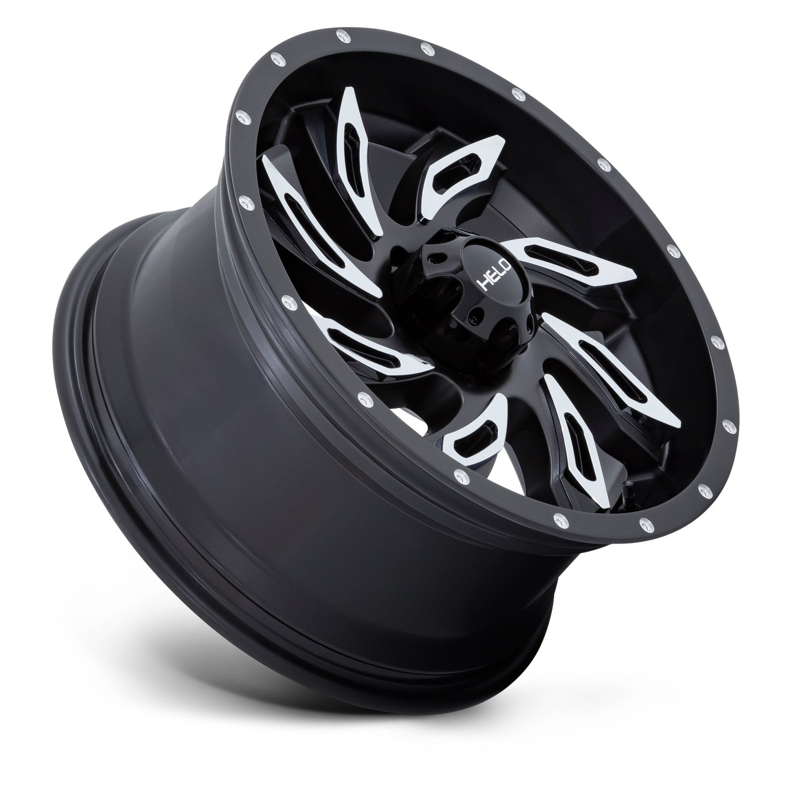 Helo HE1821 14X6 5X4.5 -6 G-Blk-Mch (No Cap)
