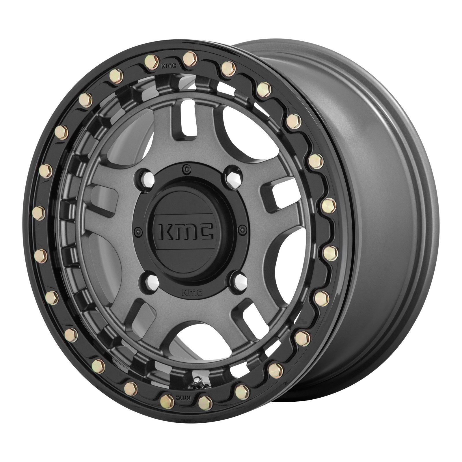 KMC Powersports RECON UTV BL 15X7 4X137 G-MTL BLK-RG +38