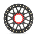KMC Powersports GRENADE UTV BL 14X7 4X110 S-BLK 38MM