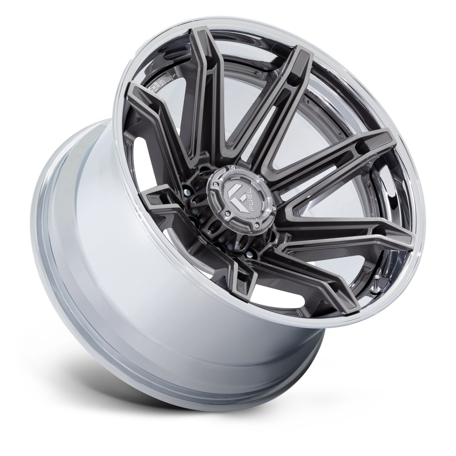 Fuel 1PC Brawl 24X12 8X180 124 -44 Pltnm-Chr