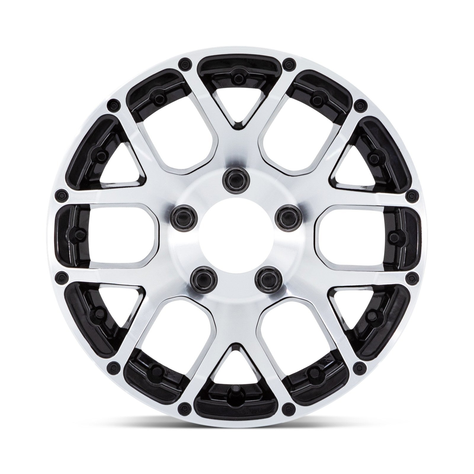 Helo HE1825 15X6 6X5.5 +0 G-Blk-Mch (No Cap)
