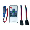 Lunasea Multifunction Indoor RGB LED Controller w/Buttons &amp; RF Remote 5/12/24 VDC