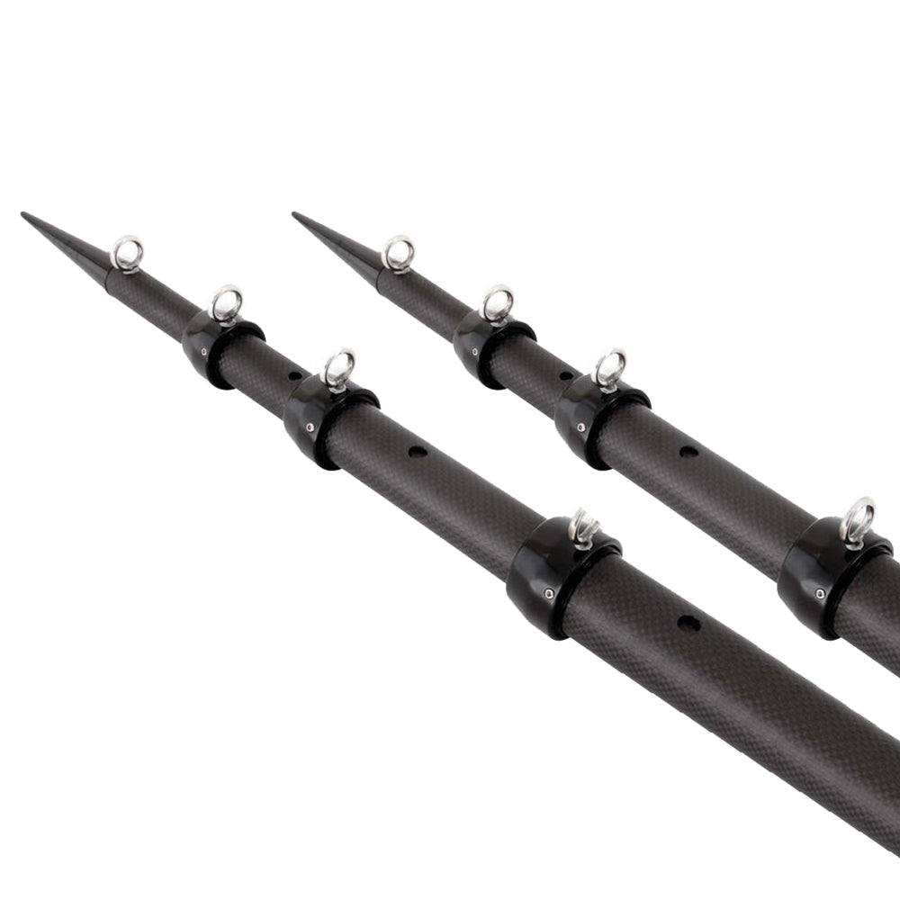 Tigress Xd 3k Carbon Fiber Telescoping Outrigger Poles Matte /