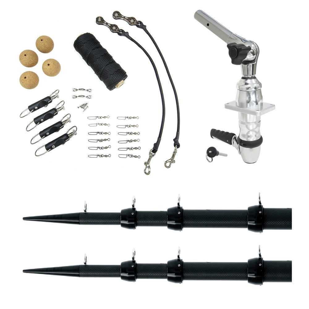 Tigress Xd Top Mount System - 18' Carbon Fiber / Ultimate Rigging Kit