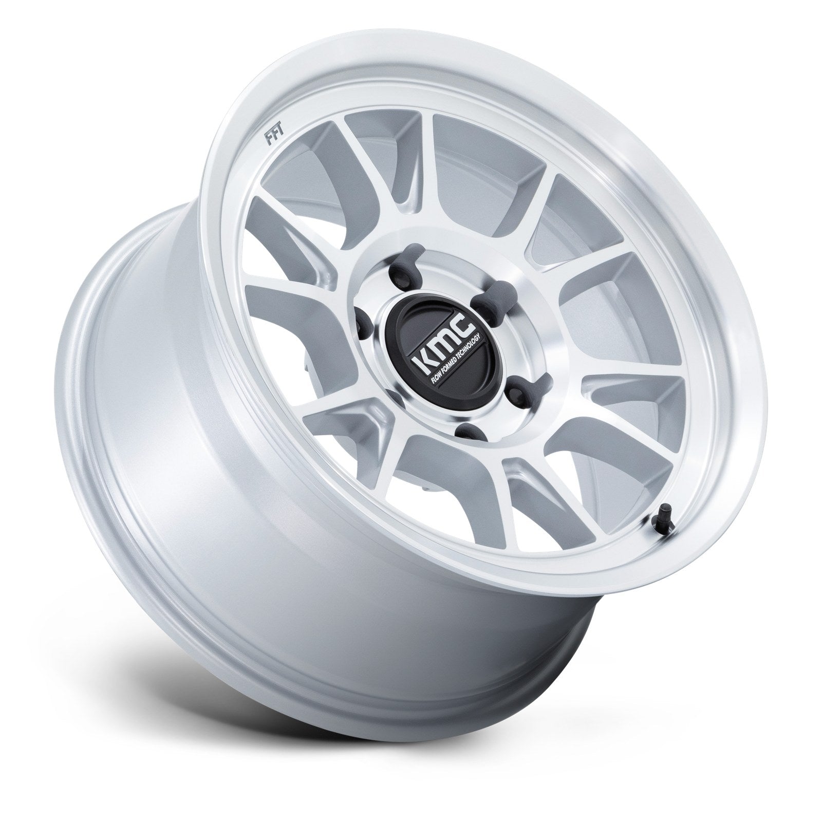 KMC Range 17X8.5 6X120 66 -10 G-Slv Mach-Fc