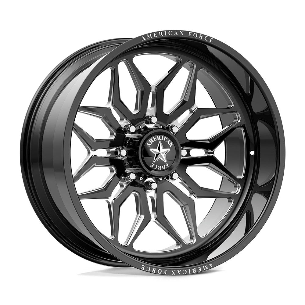 American Force STUNNER SFCC 22X12 8X180 -55 BLK-MILL