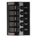 Sea-Dog Nylon Circuit Breaker Panel - 5 Circuit - Wave Style