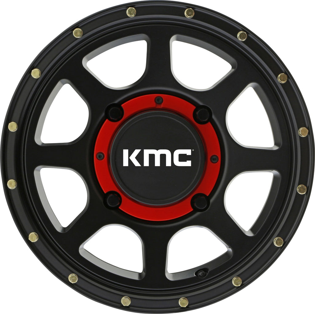 KMC Powersports ADDICT 2 UTV 15X6 4X137 S-BLK 38MM