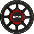 KMC Powersports ADDICT 2 UTV 15X6 4X137 S-BLK 38MM