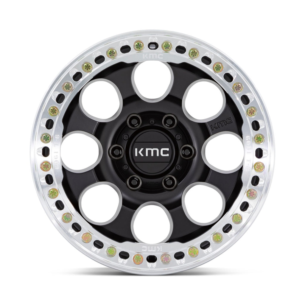 KMC Riot Bl 17X8.5 6X5.5 Sblk-Mc-Rg +0