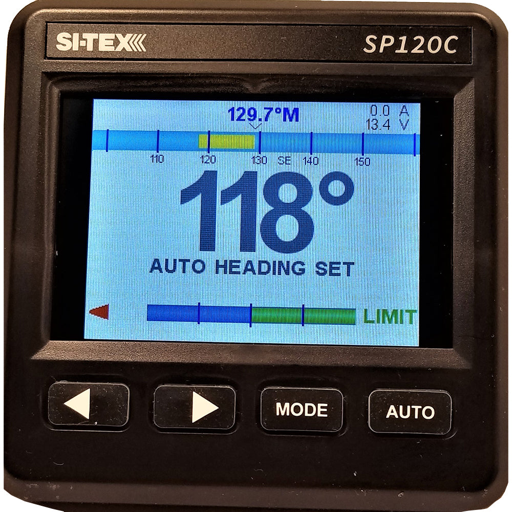 SI-TEX SP-120 Color System w/Rudder Feedback &amp; Type "T" Mechanical Dash Drive