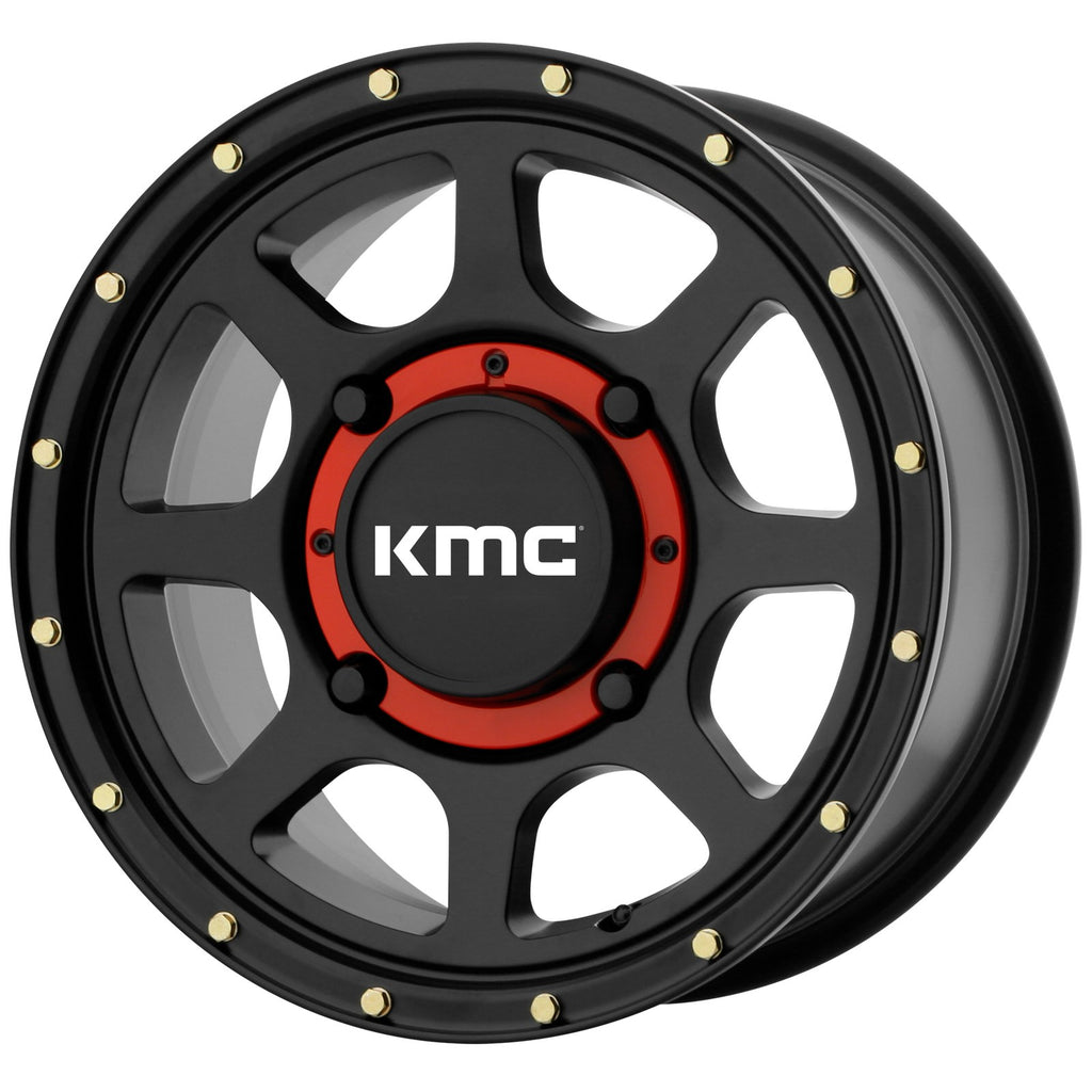 KMC Powersports ADDICT 2 UTV 15X6 4X137 S-BLK 38MM