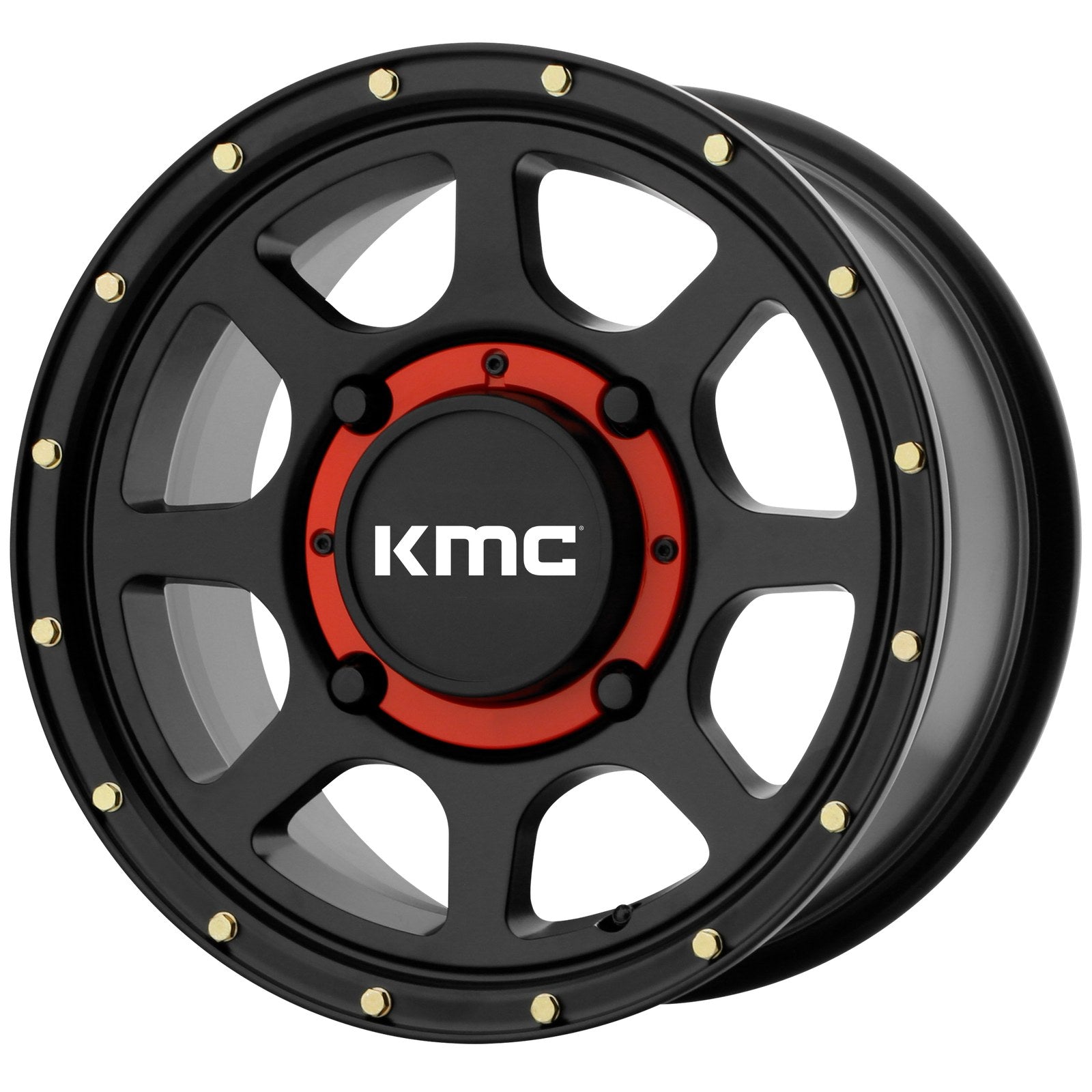 KMC Powersports ADDICT 2 UTV 15X6 4X137 S-BLK 38MM