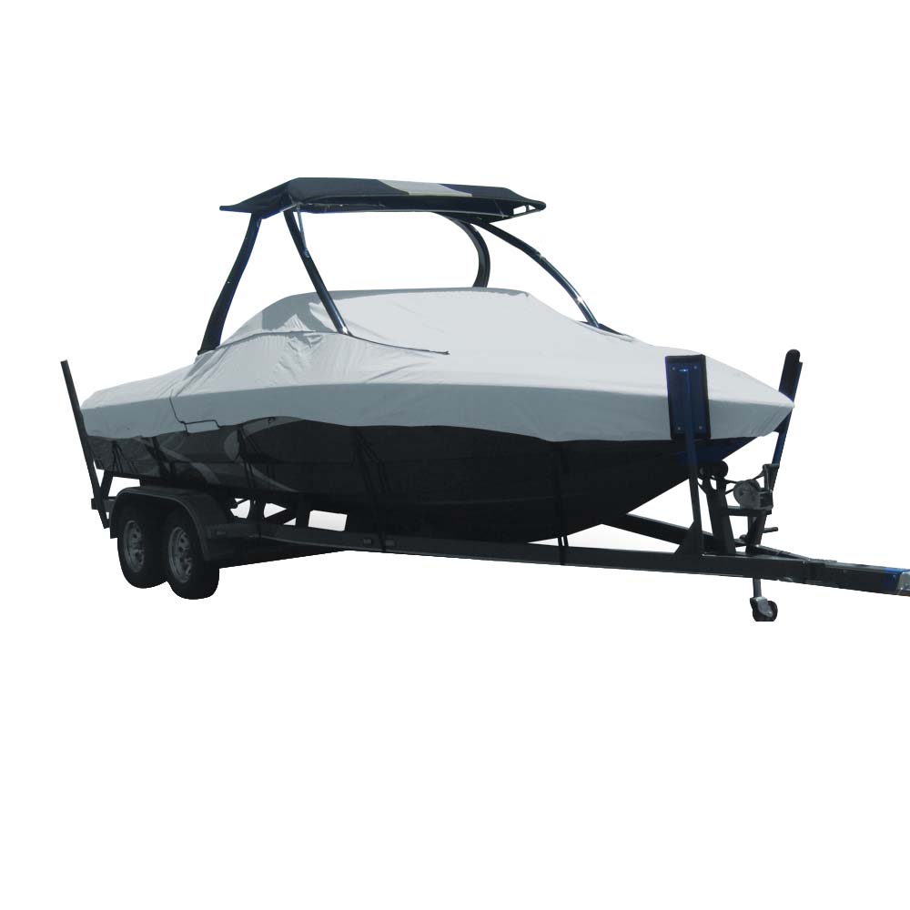 Carver Sun-DURA&reg; Specialty Boat Cover f/20.5' Tournament Ski Boats w/Tower - Grey