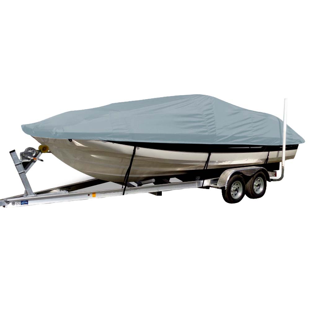 Carver Sun-DURA&reg; Styled-to-Fit Boat Cover f/19.5' Sterndrive Deck Boats w/Low Rails - Grey