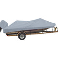 Carver Sun-DURA&reg; Styled-to-Fit Boat Cover f/17.5' Wide Style Bass Boats - Grey