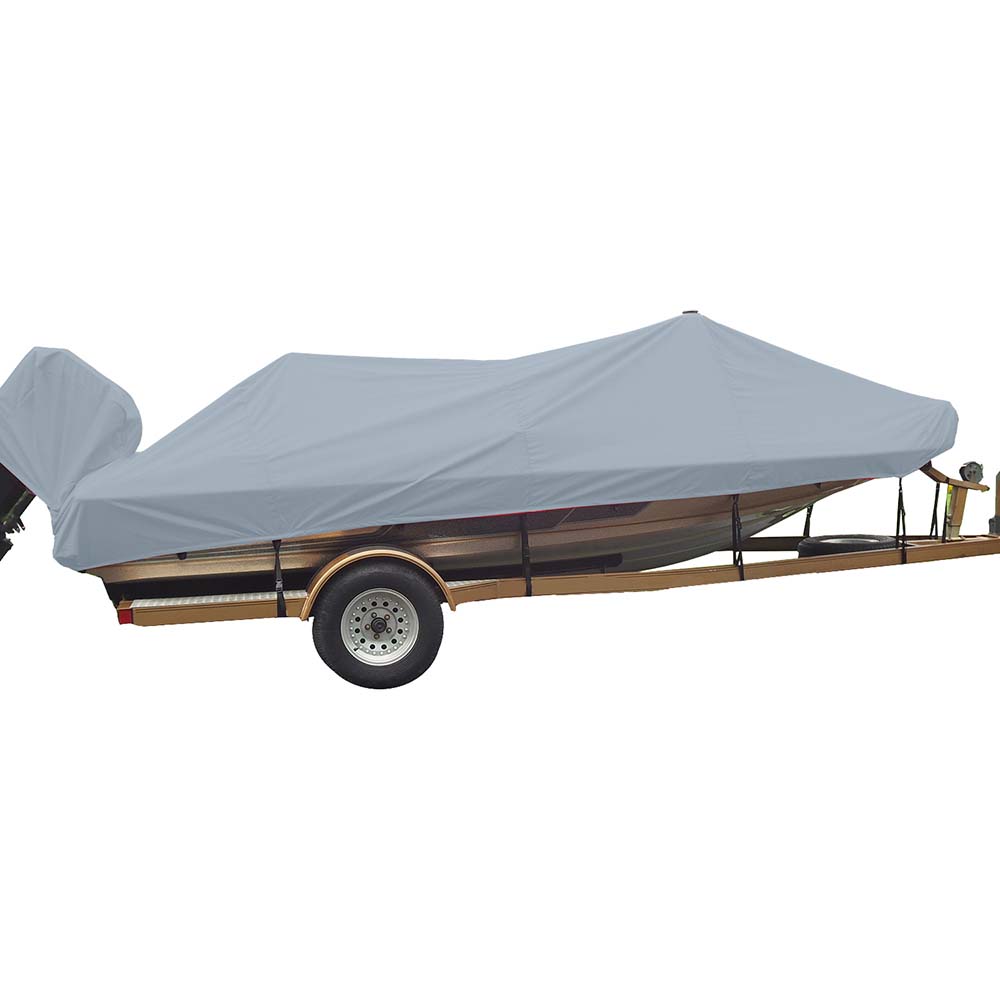 Carver Sun-DURA&reg; Styled-to-Fit Boat Cover f/19.5' Wide Style Bass Boats - Grey