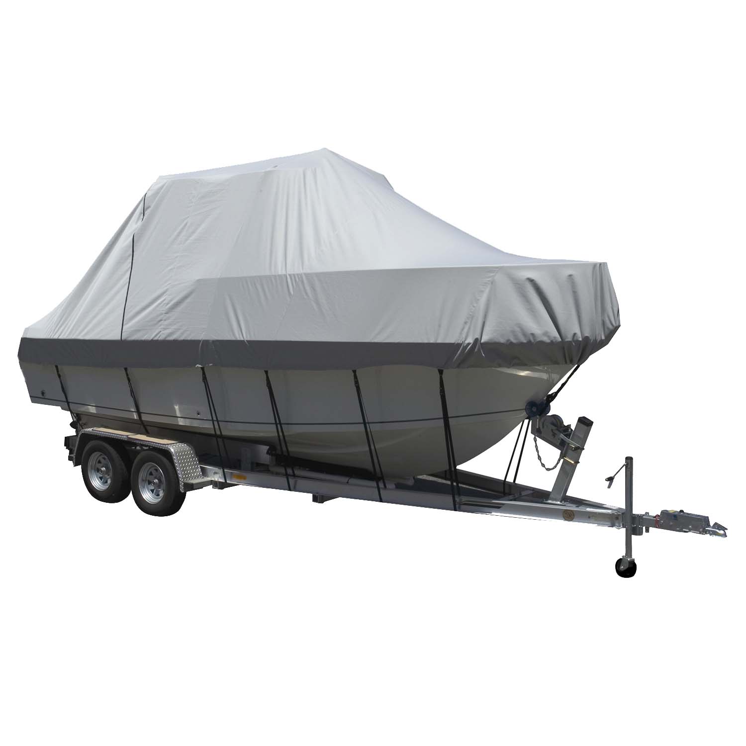 Carver Sun-DURA&reg; Specialty Boat Cover f/25.5' Walk Around Cuddy &amp; Center Console Boats - Grey