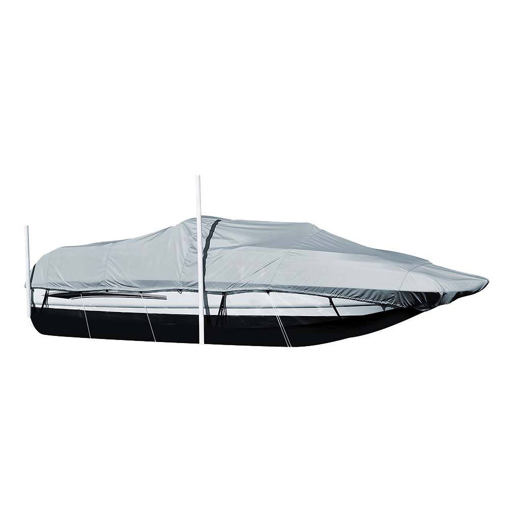 Carver Sun-DURA&reg; Styled-to-Fit Boat Cover f/24.5' Sterndrive Deck Boats w/Walk-Thru Windshield - Grey