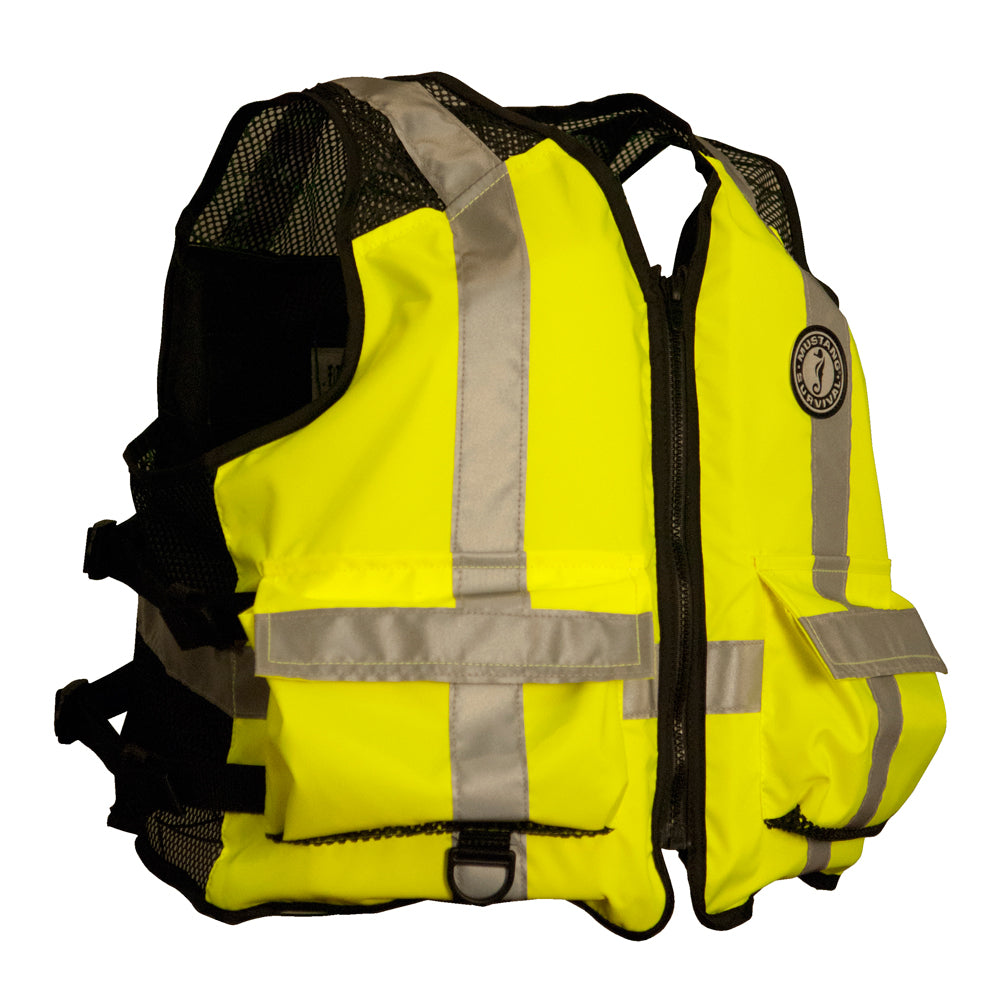 Mustang High Visibility Industrial Mesh Vest - Fluorescent / / - /