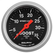 AUTO METER 3304 2IN BOOST, 0-35 PSI, MECH SPORT-COMP
