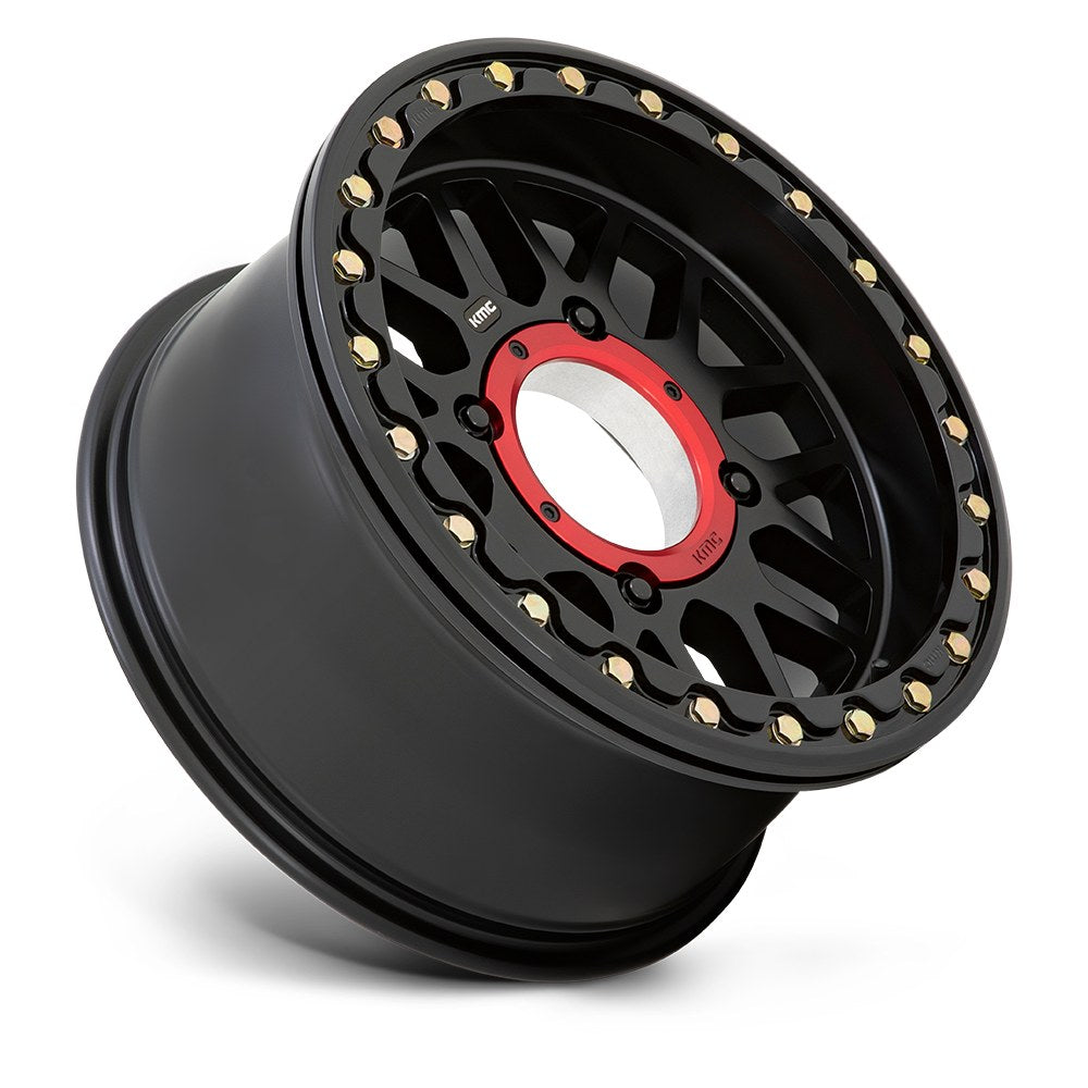 KMC Powersports GRENADE UTV BL 14X7 4X110 S-BLK 38MM