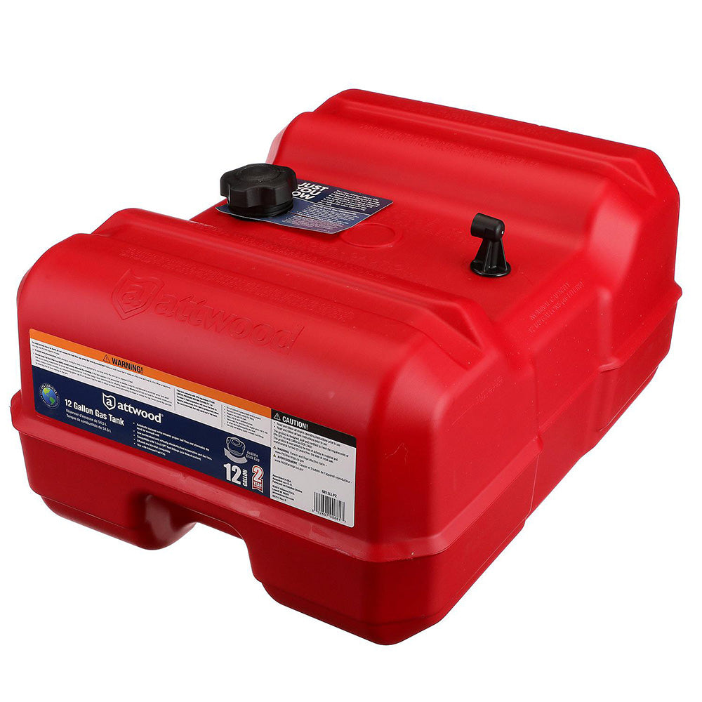 Attwood Portable Low Profile Fuel Tank - 12 Gallon