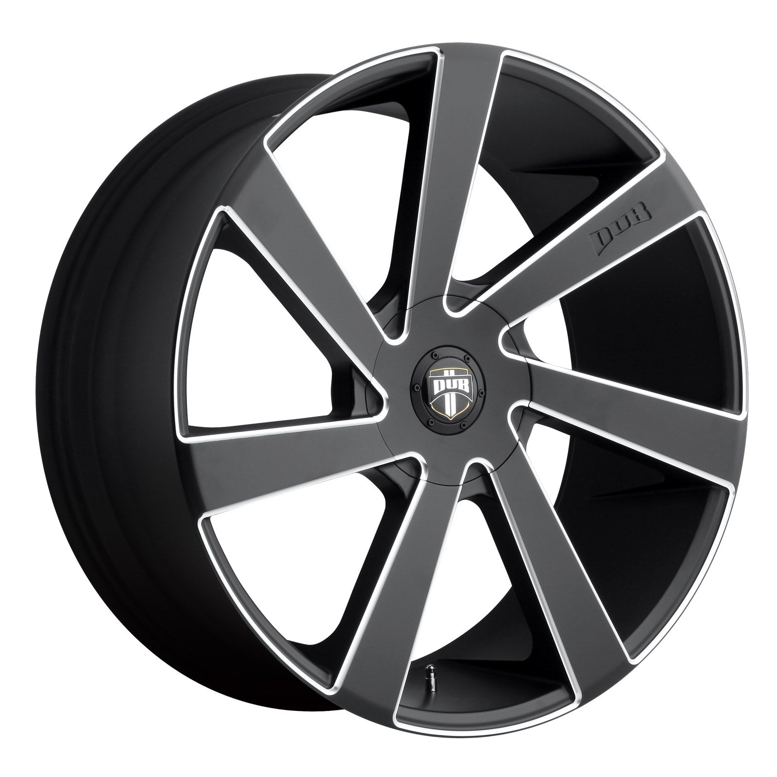 Dub 1PC Dub Directa Cap-Black Milled Edge