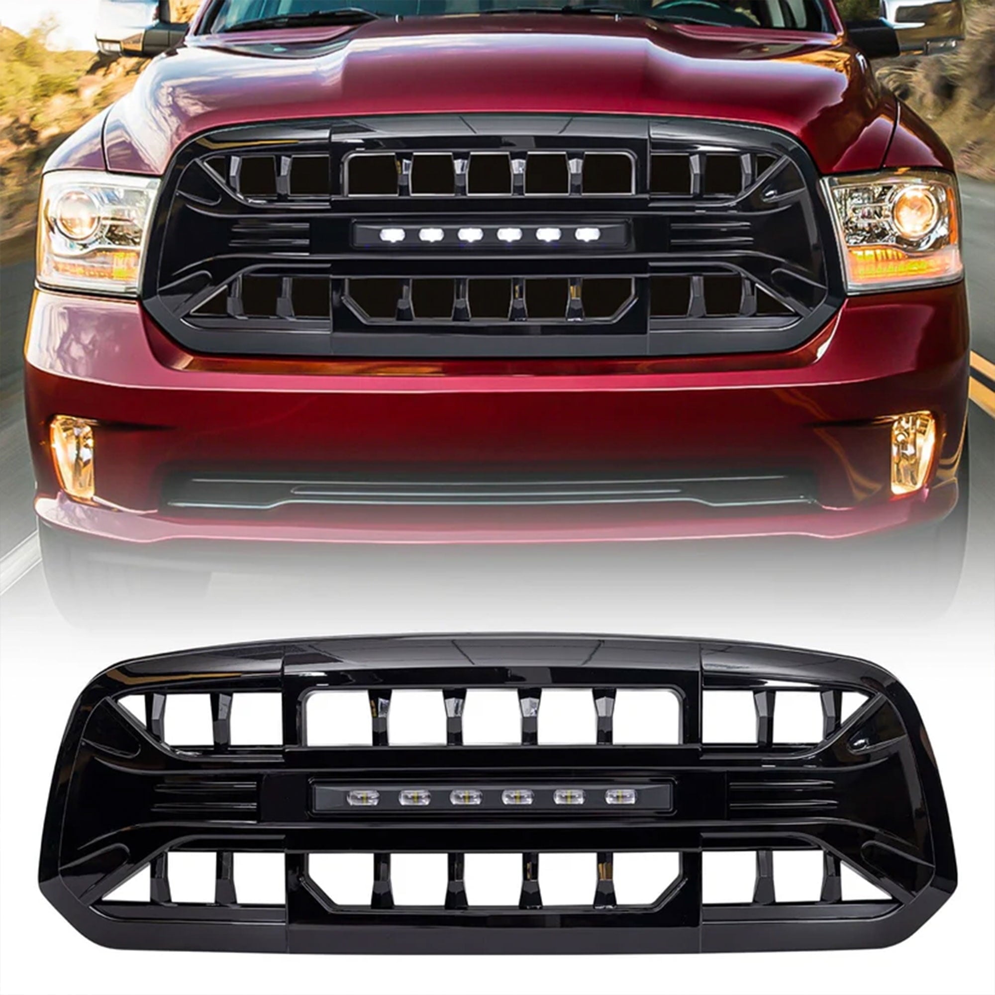 Armor Grille W/ Off-Road Lights; Gl