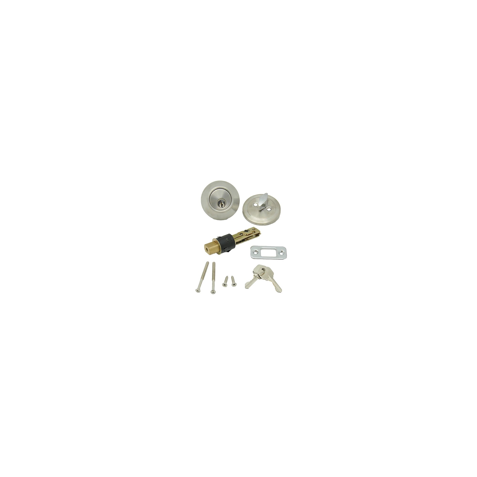 AP Products 013-222-SS Dead Bolt Lock Set, 1" Throw - Stainless Steel